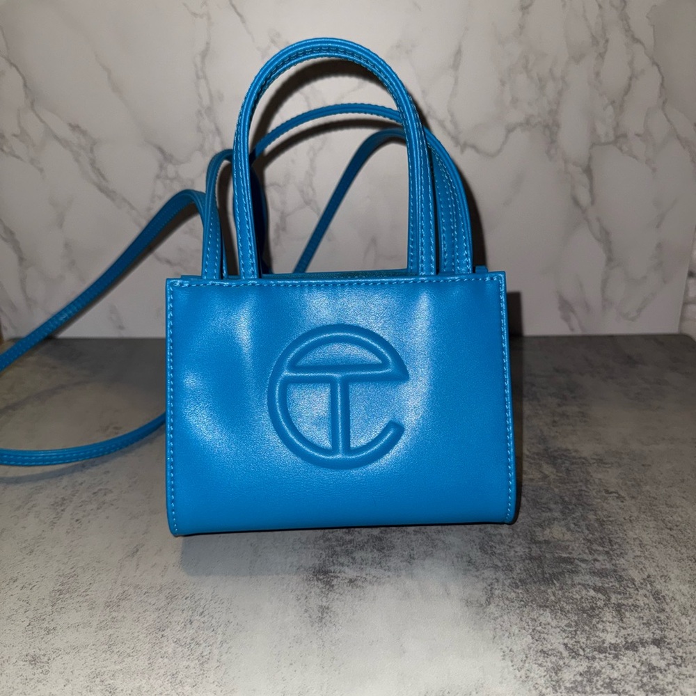 Telfar Small Cyan Blue Shopper Bag